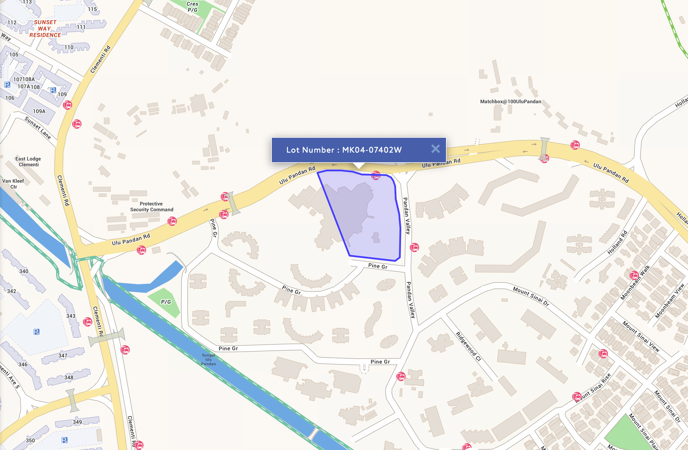 Pinetree HIll Location Map